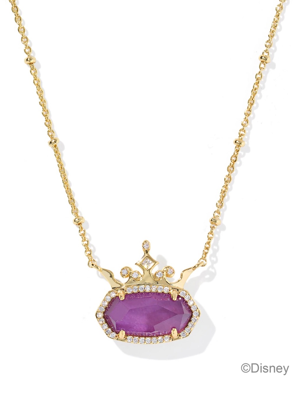 👸 Kendra Scot x Disney Princess Elisa Necklace-Mauve Mother of Pearl-“Visionary”